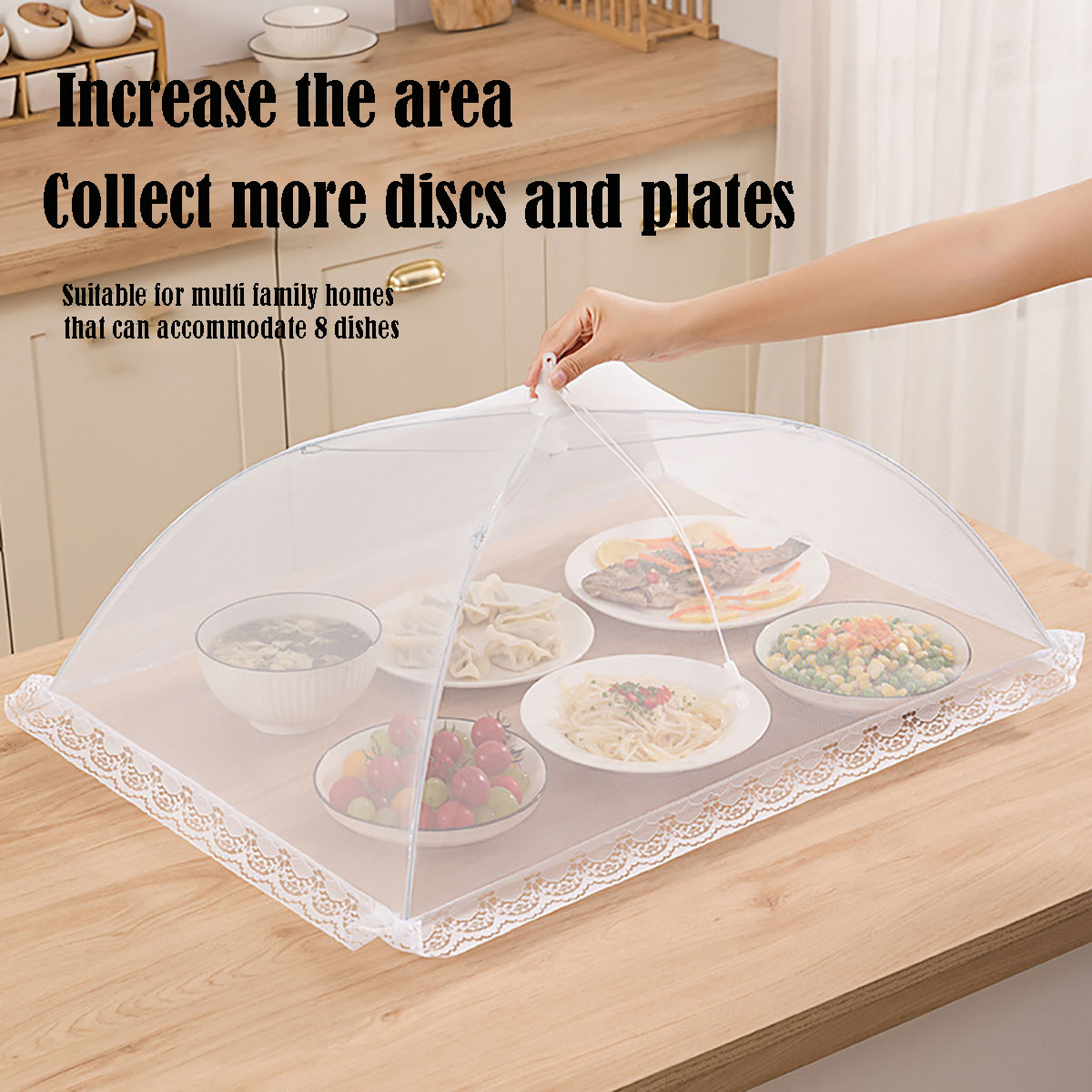 Foldable Food Mesh Cover, Fly  - огляд і ціна Food Storage Net