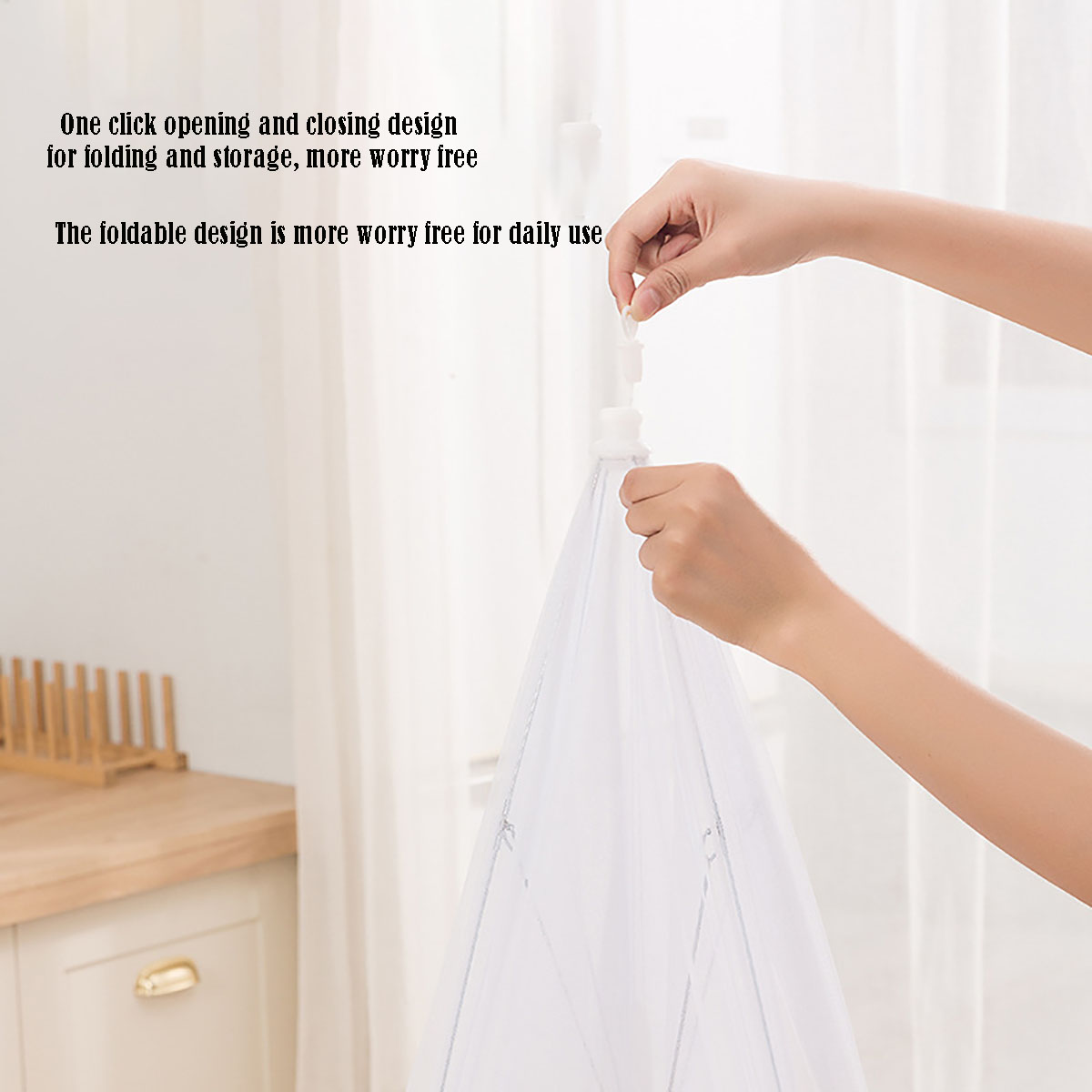 Foldable Food Mesh Cover, Fly  - огляд і ціна Food Storage Net