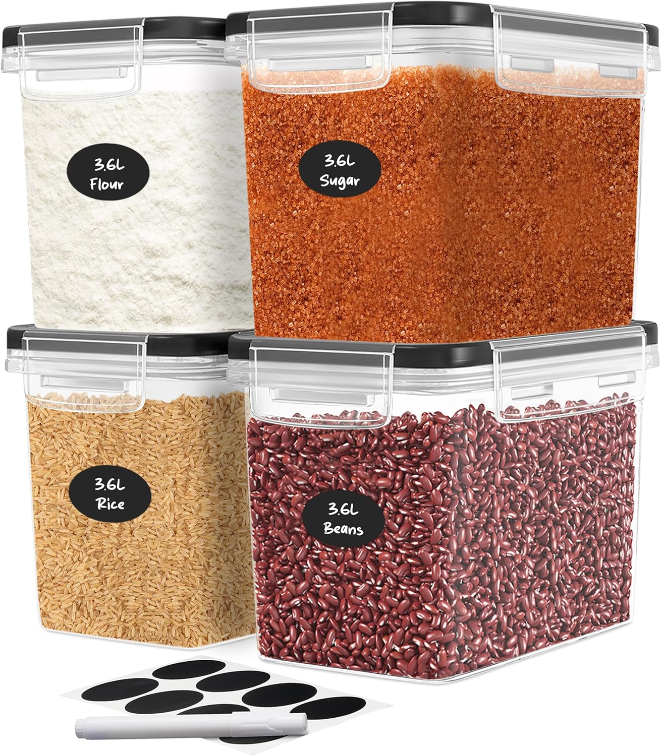 Flour Sugar Storage Containers - огляд і ціна Set Food Storage
