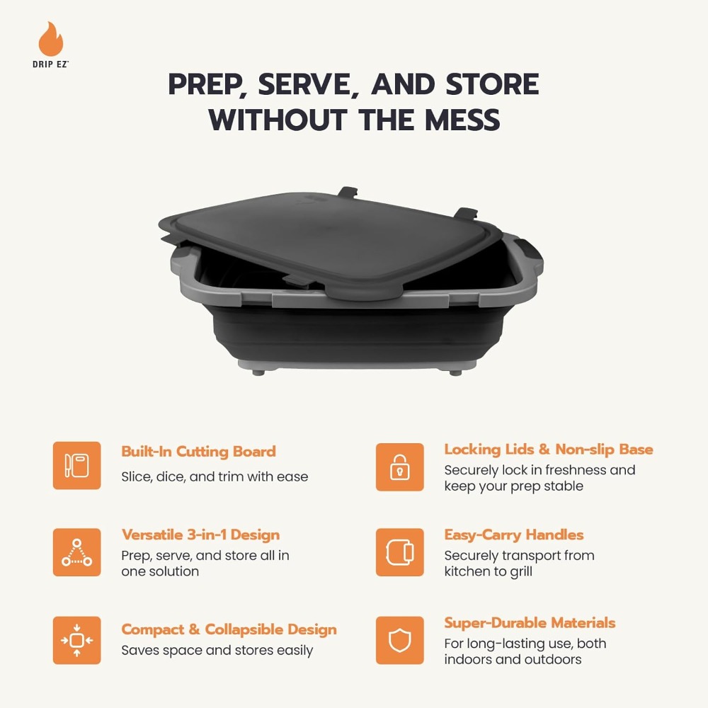 Collapsible BBQ Prep Tub XL -  - огляд і ціна Food Storage Is
