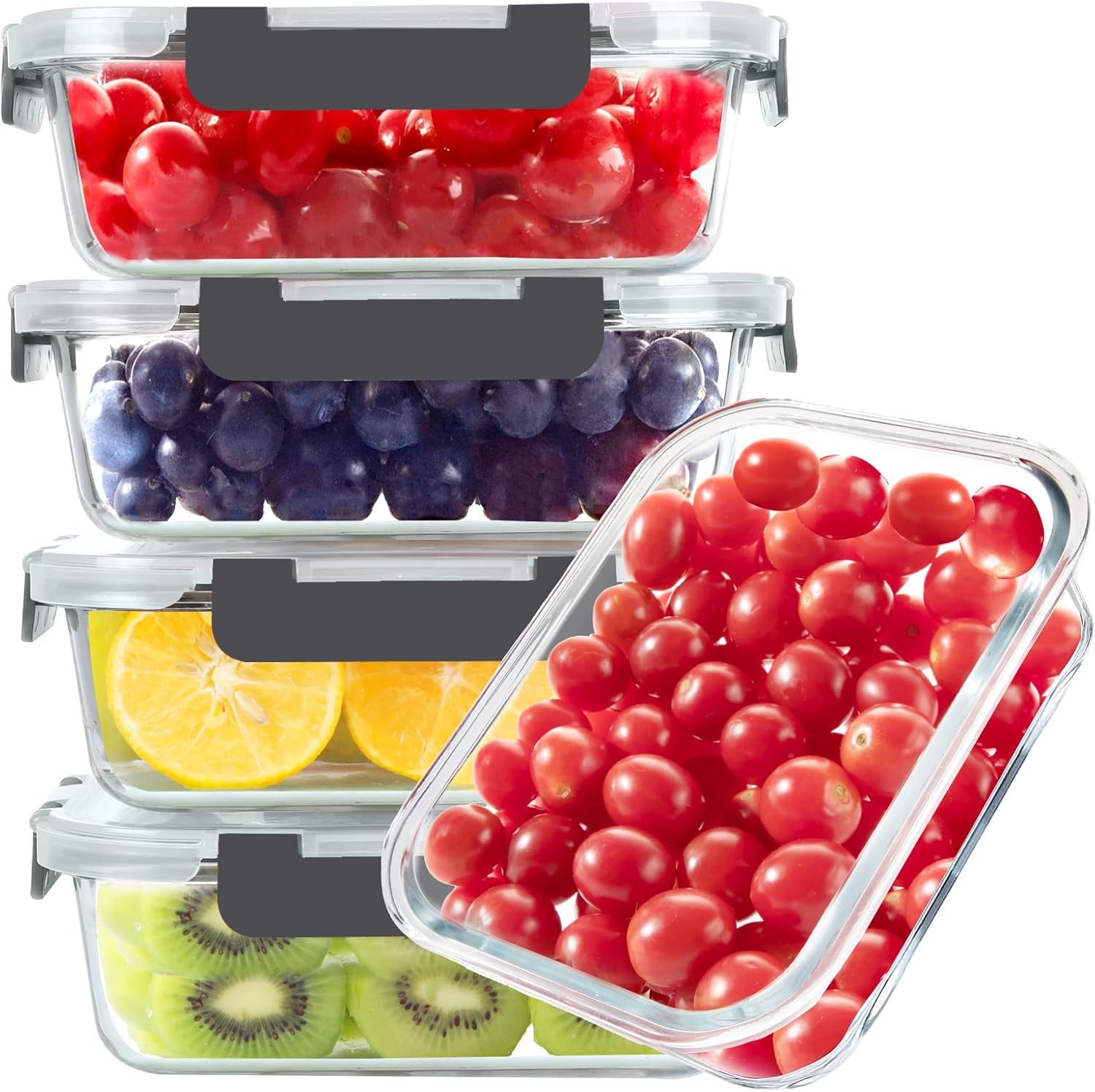 Glass Food Storage Containers, - огляд і ціна Food Storage With Glass Lids